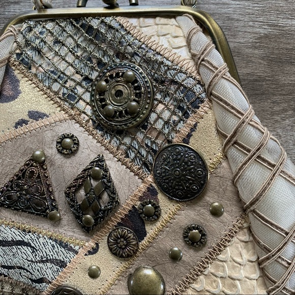 Vintage Brizzolari Italy patchwork crossbody bag - Picture 3 of 10